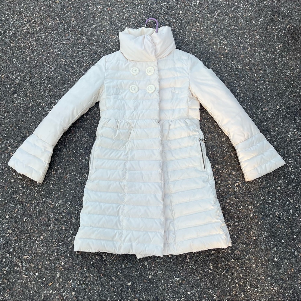 Betsey Johnson Kids Ivory Puffer Jacket